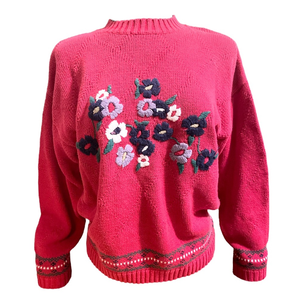 Embroidered vintage sweater